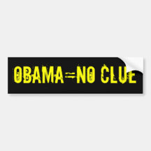 OBAMA=NO ANHALTSPUNKT Autoaufkleber (offensive T-S
