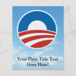 Obama--Ologo mit Blau Bedruckte Flyer