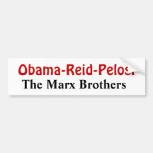 Obama-Pelosi-Reid - die Marx-Brüder Autosticker