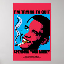 Obama-Plakat;  Ich versuche zu beendigen