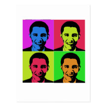 Obama-Porträt Postkarten