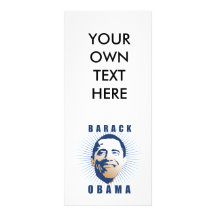 Obama rays Blau Personalisierte Werbekarte