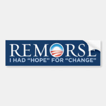 Obama - Reue-Autoaufkleber