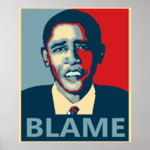 Obama-Schuld Posterdruck