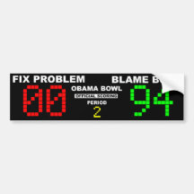 Obama-Schüssel - offizielles Zählen Auto Sticker