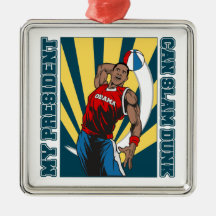 Obama-Slam Dunk Ornamente