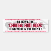 OBAMA SO, WIE DASS "ÄNDERUNGS-UND HOFFNUNGS-" SACH AUTO STICKER