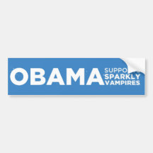 Obama stützt funkelnd Vampires Autoaufkleber