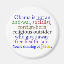 Obama u. Jesus Magnete