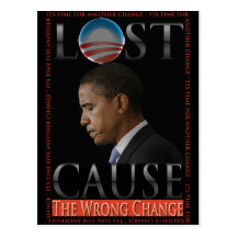 Obama-Unrecht-Änderungs-Postkarte