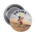 Obama-/Ureinwohner-Knopf Anstecknadelbutton