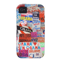 Obama-Zeichen-Collage iPhone Fall iPhone 4/4S Hüllen