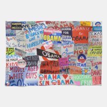 Obama: Zeichen der Hoffnungs-Geschirrtücher Küchenhandtuch