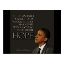 Obama-Zitat Postkarte