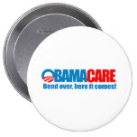 Obamacare - Biegung hierhin kommt sie Anstecknadelbutton