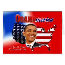 OBAMAmerica farbenreiche Karte