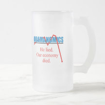 Obamanomics - er lag unsere Wirtschaft starb Teetasse