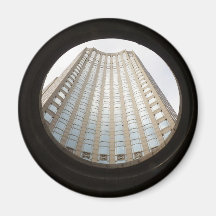 Oben schauen, 135 Ost57. Straße, New York City Kühlschrankmagnet