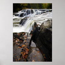 Oberleder   fällt in Herbst Plakate