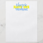 OBERSTES elektrisches Training Personalisierte Flyer
