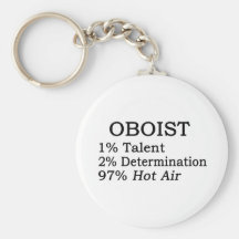 Oboist-Heißluft Schlüsselanhänger