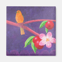 Obstgarten Oriole Kühlschrankmagnet