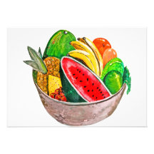 Obstschale Personalisierte Ankündigungskarten