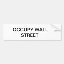 OCCUPY WALL STREET AUTOSTICKER