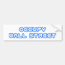 "Occupy Wall Street-" Stoßaufkleber Auto Aufkleber
