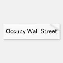 Occupy Wall Street-Stoßaufkleber Auto Sticker