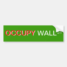 "Occupy Wall Street-" Stoßaufkleber Autosticker