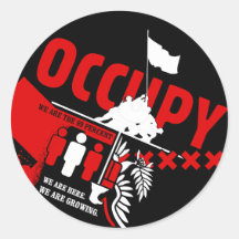 Occupy Wall Street: Wir sind die 99% Runde Aufkleber