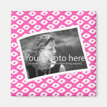 Ocelot-Foto-Rahmen - Rosa Magnets
