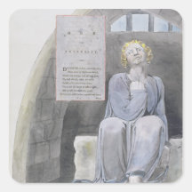 Ode zum Missgeschick, entwerfen 37 'von den Gedich Quadratsticker