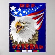 OEF Afghanistan Veteranen-Druck Plakate