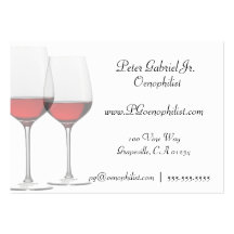 Oenophilist-Rotwein-Visitenkarten