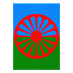 Offizielle Romany-Sinti und Romaflagge Individuelle Ankündigungskarte