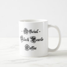 Offizielles Schwarzes perlt Kaffeetasse
