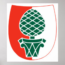 Offizielles Wappen Augsburgs Deutschland-Wappenkun Plakatdruck