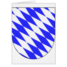 Offizielles Wappen Bayern-Deutschland-Symbol Grußkarten