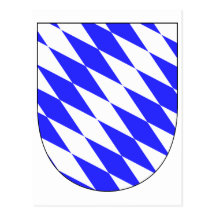 Offizielles Wappen Bayern-Deutschland-Symbol Postkarten