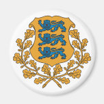 Offizielles Wappen Estlands Wappenkunde-Symbol Kühlschrankmagnet