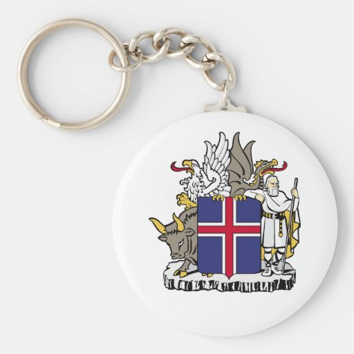 Offizielles Wappen Islands Wappenkunde-Symbol Schlüsselband