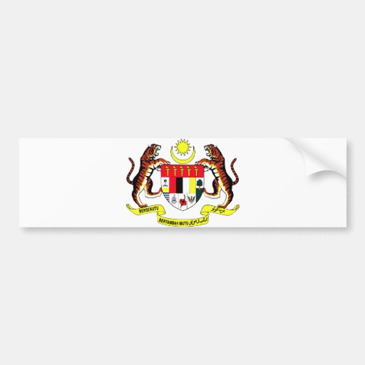 Offizielles Wappen Malaysias Wappenkunde-Symbol Auto Sticker