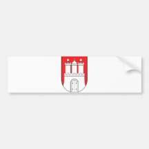 Offizielles Wappen Symbol Hamburgs Deutschland Auto Sticker
