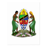 Offizielles Wappen Tanzanias Wappenkunde-Symbol Postkarten