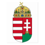 Offizielles Wappen Ungarns Wappenkunde-Symbol Postkarte