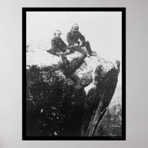 Offiziere gehockt auf Ausblick-Berg, TN 1864 Plakatdrucke
