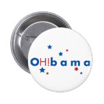OH-! bama - Blau-u. Rot-Sterne Anstecknadelbutton