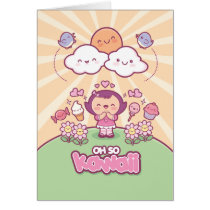 Oh so Kawaii Gruß-Karte karten
